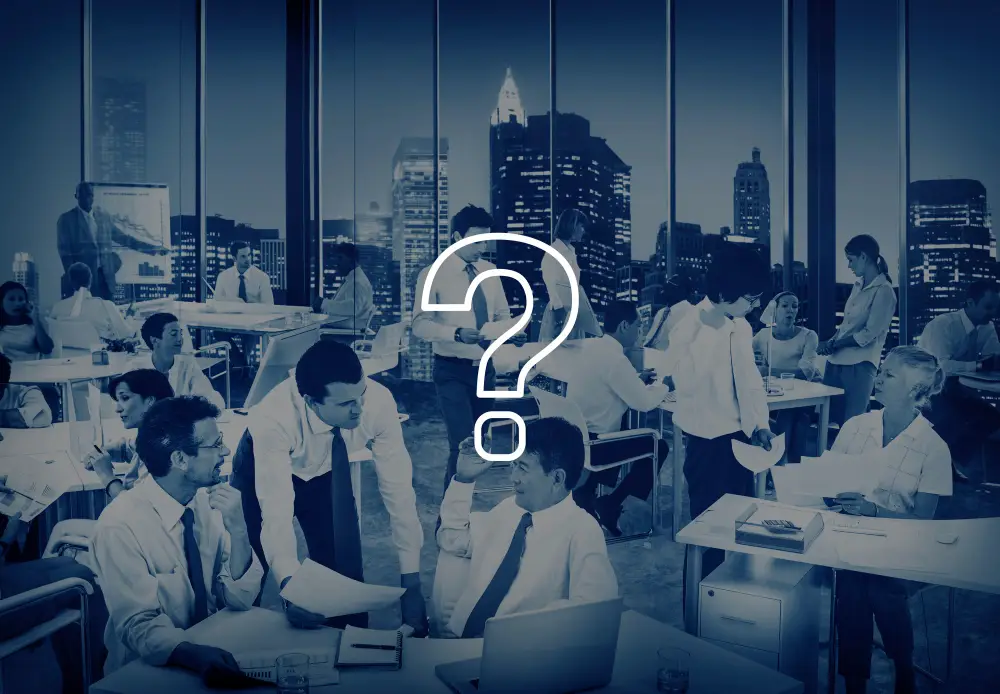 Business professionals discussing in a meeting